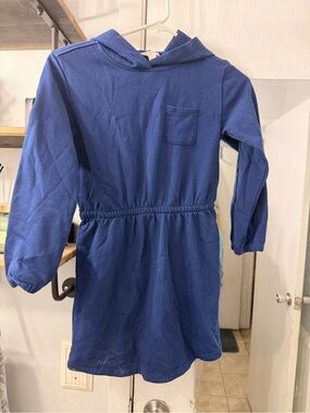 Crewcuts Royal Blue Hooded Long-Sleeve Dress